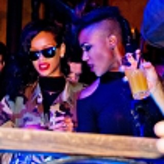 Rihanna in Rihanna and Chris Brown Partying Together Around 1AM