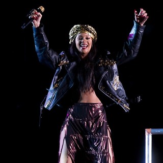 Rihanna in Rihanna Performing at Peace and Love Festival