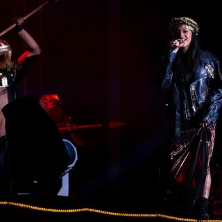 Rihanna in Rihanna Performing at Peace and Love Festival