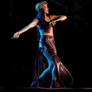 Rihanna in Rihanna Performing at Peace and Love Festival