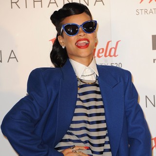Rihanna in Rihanna Switches on The Christmas Lights