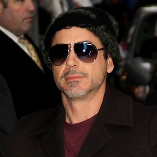 Robert Downey Jr. in The Late Show with David Letterman - Arrivals
