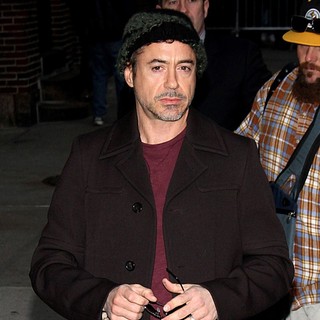 Robert Downey Jr. in The Late Show with David Letterman - Arrivals
