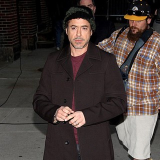 Robert Downey Jr. in The Late Show with David Letterman - Arrivals