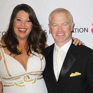 Ruve Robertson, Neal McDonough in 21st Annual Elton John AIDS Foundation's Oscar Viewing Party