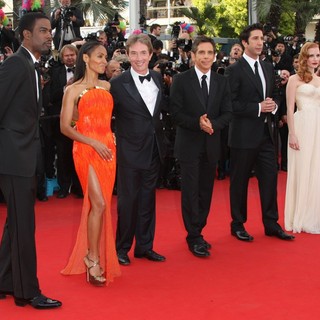 Chris Rock, Jada Pinkett Smith, Martin Short, Ben Stiller, David Schwimmer, Jessica Chastain in Madagascar 3: Europe's Most Wanted Premiere- During The 65th Cannes Film Festival