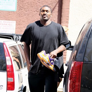 Ron Artest in Dancing with the Stars Celebrities Outside The Dance Rehearsal Studios