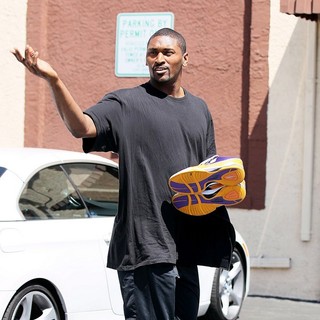 Ron Artest in Dancing with the Stars Celebrities Outside The Dance Rehearsal Studios