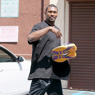 Ron Artest in Dancing with the Stars Celebrities Outside The Dance Rehearsal Studios