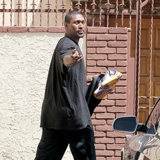 Ron Artest in Dancing with the Stars Celebrities Outside The Dance Rehearsal Studios