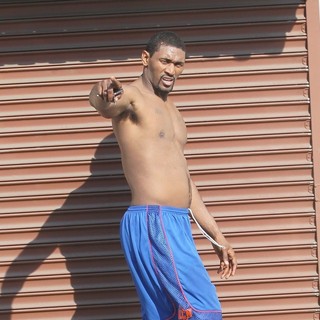Ron Artest in Dancing with the Stars Celebrities Outside The Dance Rehearsal Studios