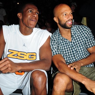 Rajon Rondo, Common in The Zo's Summer Groove Charity Basketball Game