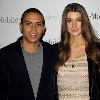 Evan Ross, Cora Skinner in Celebrity Magenta Carpet Arrivals at The Launch Party for Google Music Available on T-Mobile