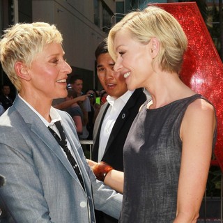 Ellen DeGeneres, Portia de Rossi in Ellen DeGeneres Is Honored with A Star on The Hollywood Walk of Fame