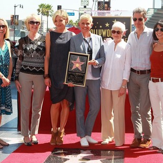 Portia de Rossi, Ellen DeGeneres, Betty DeGeneres in Ellen DeGeneres Is Honored with A Star on The Hollywood Walk of Fame