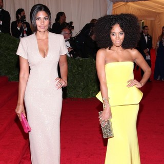 Rachel Roy, Solange Knowles in Schiaparelli and Prada Impossible Conversations Costume Institute Gala