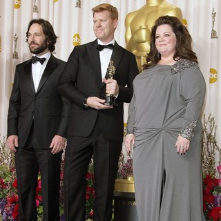 Paul Rudd, John Kahrs, Melissa McCarthy in The 85th Annual Oscars - Press Room