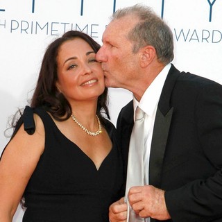 Catherine Rusoff, Ed O'Neill in 64th Annual Primetime Emmy Awards - Arrivals