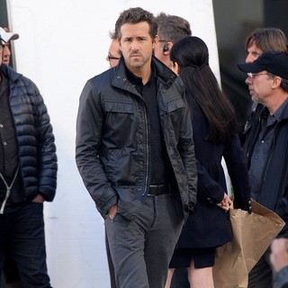 Ryan Reynolds in Filming Scenes for The Movie R.I.P.D.