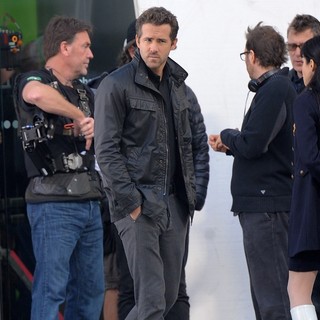 Ryan Reynolds in Filming Scenes for The Movie R.I.P.D.