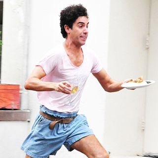Sacha Baron Cohen in On The Film Location for The Dictator