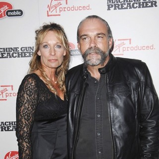 Lynn Childers, Sam Childers in Machine Gun Preacher Los Angeles Premiere