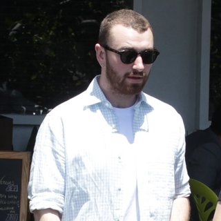 Sam Smith After Having Lunch with A Male Friend