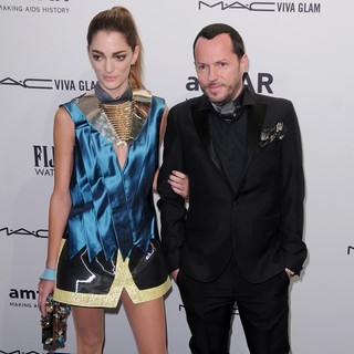 Sofia Sanchez, Alexandre de Betak in The amfAR Gala 2013