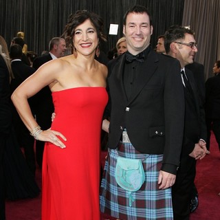 Katherine Sarafian, Mark Andrews in The 85th Annual Oscars - Red Carpet Arrivals