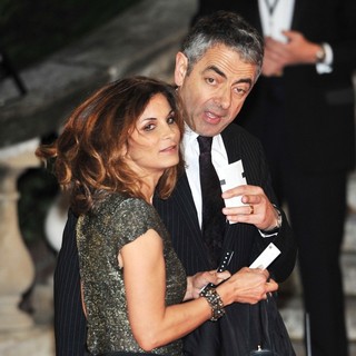 Sunetra Sastry, Rowan Atkinson in World Premiere of Skyfall - Arrivals