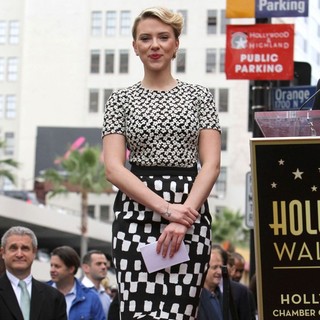 Scarlett Johansson in Scarlett Johansson Is Honored with A Star on The Hollywood Walk of Fame