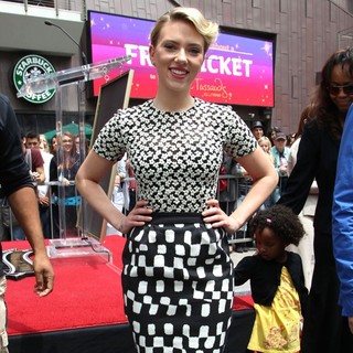 Scarlett Johansson in Scarlett Johansson Is Honored with A Star on The Hollywood Walk of Fame