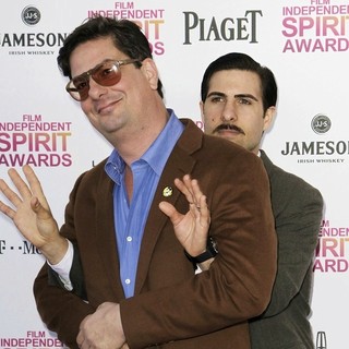 Jason Schwartzman, Roman Coppola in 2013 Film Independent Spirit Awards - Arrivals
