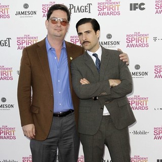 Jason Schwartzman, Roman Coppola in 2013 Film Independent Spirit Awards - Arrivals