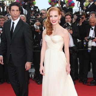 David Schwimmer, Jessica Chastain in Madagascar 3: Europe's Most Wanted Premiere- During The 65th Cannes Film Festival