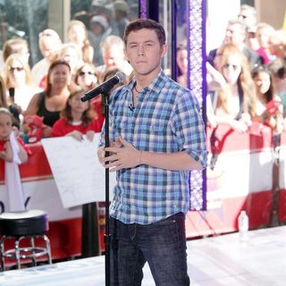 Scotty McCreery in American Idol Star Performing at Rockefeller Center for The Today Show