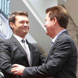 Ryan Seacrest, Simon Fuller in Simon Fuller Receives A Star on The Hollywood Walk of Fame