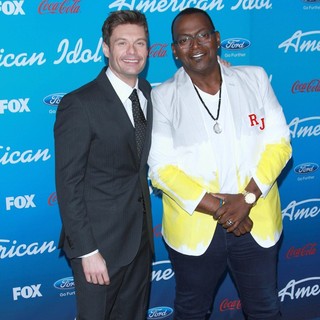 Ryan Seacrest in FOX's American Idol Finalists Party - seacrest-jackson-american-idol-finalists-party-02