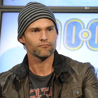Seann William Scott in Cast Member from Goon Appears at Real Sports Apparel to Promote Their Movie
