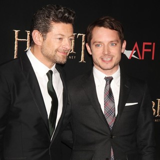 Andy Serkis, Elijah Wood in Premiere of The Hobbit: An Unexpected Journey