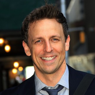 Seth Meyers in Celebrities for The Late Show with David Letterman