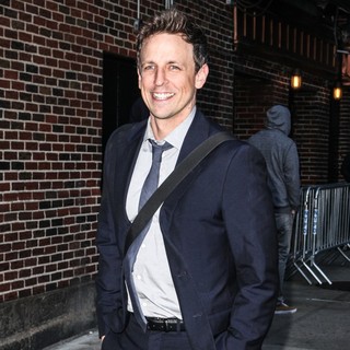 Seth Meyers in Celebrities for The Late Show with David Letterman