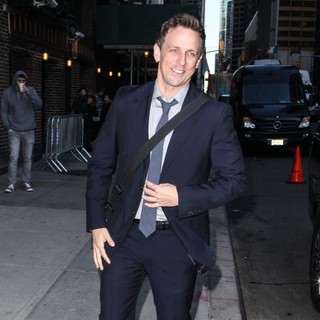 Seth Meyers in Celebrities for The Late Show with David Letterman