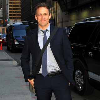 Seth Meyers in Celebrities for The Late Show with David Letterman
