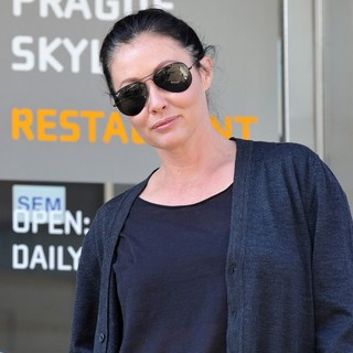 Shannen Doherty in Shannen Doherty and Her Fiance Out Filming A Reality Television Show