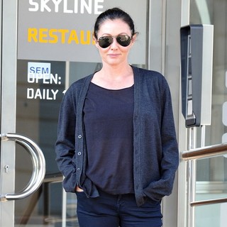Shannen Doherty in Shannen Doherty and Her Fiance Out Filming A Reality Television Show