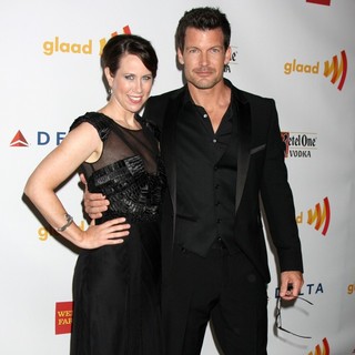Miriam Shor, Mark Deklin in The 23rd Annual GLAAD Media Awards