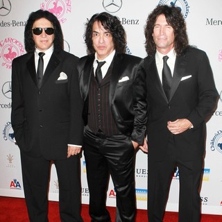 Gene Simmons, Paul Stanley, Tommy Thayer, KISS in 26th Anniversary Carousel of Hope Ball - Presented by Mercedes-Benz - Arrivals