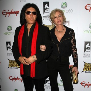 Gene Simmons, Shannon Tweed in 2012 Revolver Golden Gods Awards Show