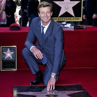 Simon Baker in Simon Baker Is Honoured with A Star on The Hollywood Walk of Fame